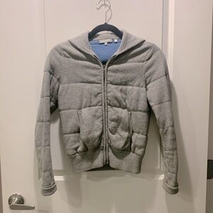 Vince grey cozy zip up jacket.